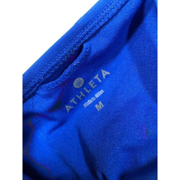 Athleta One Piece Swimsuit 439092 Royal Blue Strappy Athletic Women's Medium M - Picture 7 of 10